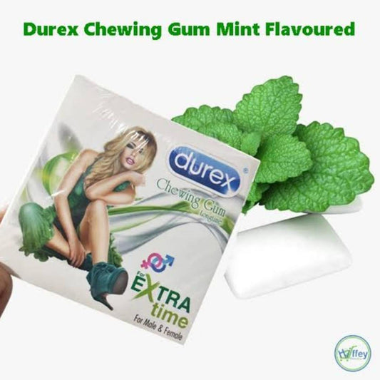 Buy Original Durex Chewing Gum Long Time For Male & Female, Mint & Strawberry Flavor | 8 Pcs