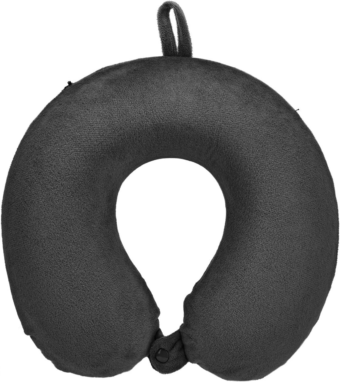 100% Pure Memory Foam Travel Pillow – Soft Neck & Head Support Cushion for Airplane, Car, Home & Office