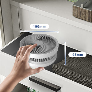 Rechargeable 3-in-1 Clip Fan | Handheld, Desktop & Wall Mounted Portable Fan with 3 Speed Modes