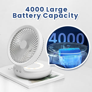 Rechargeable 3-in-1 Clip Fan | Handheld, Desktop & Wall Mounted Portable Fan with 3 Speed Modes