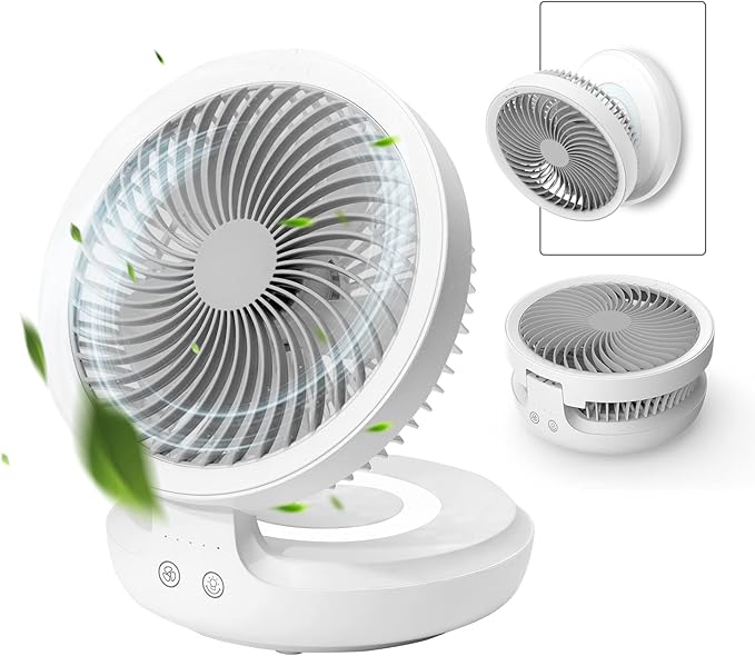 Rechargeable 3-in-1 Clip Fan | Handheld, Desktop & Wall Mounted Portable Fan with 3 Speed Modes