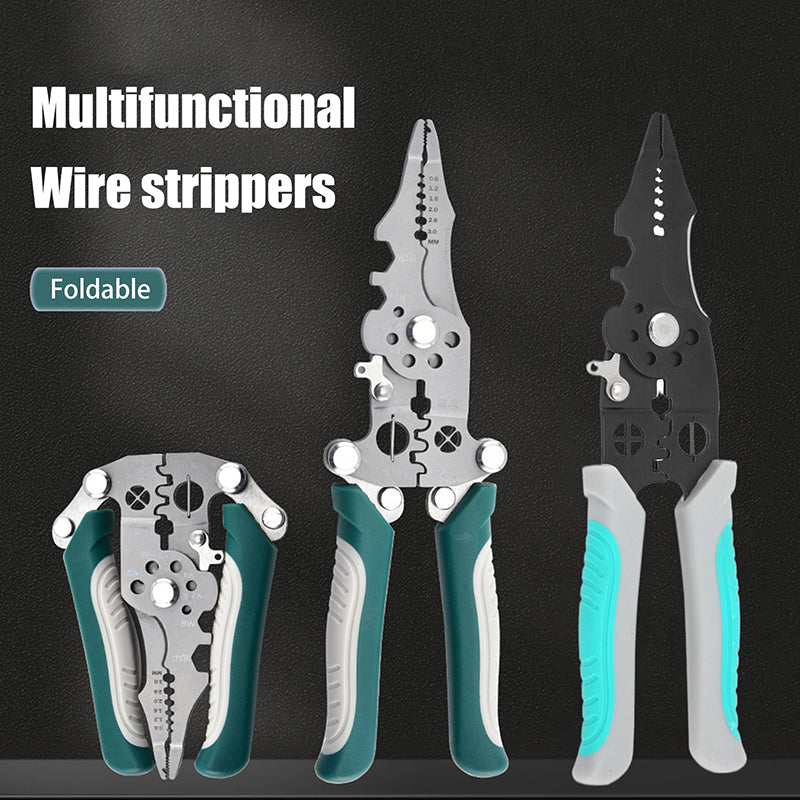 Wire Stripper Pliers Cutting Crimping Tool Stainless Steel