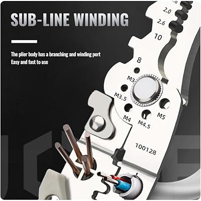 Wire Stripper Pliers Cutting Crimping Tool Stainless Steel