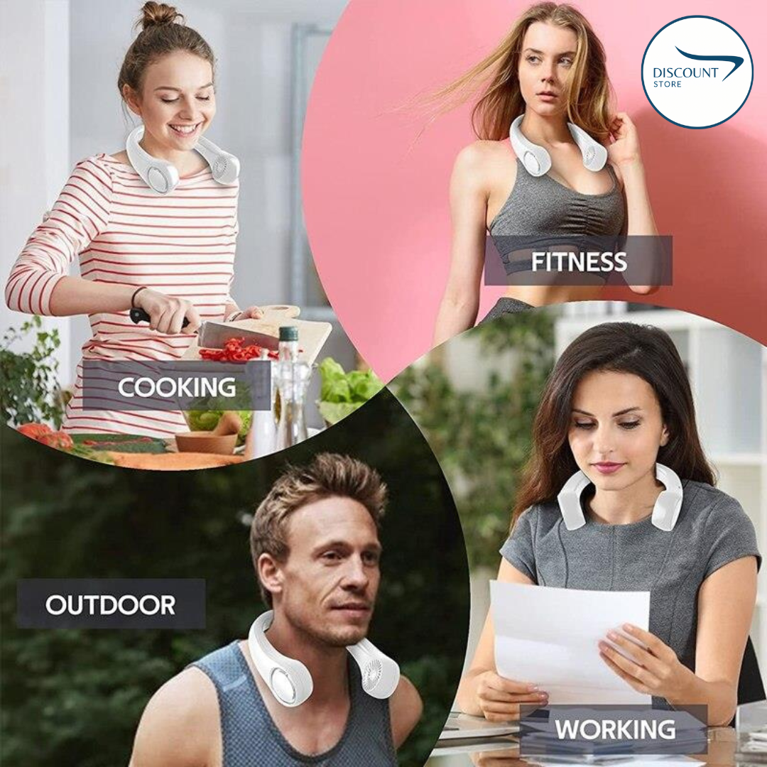 Neck Cooling Fan - Portable Rechargeable USB Cooling Fan