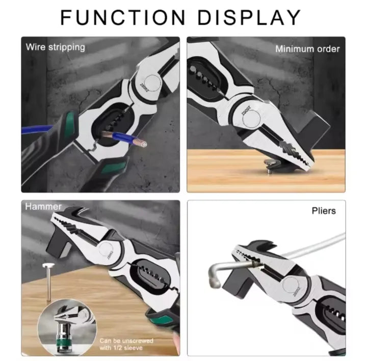 Heavy Duty Multi-Function Combination Pliers Remover with Hammer