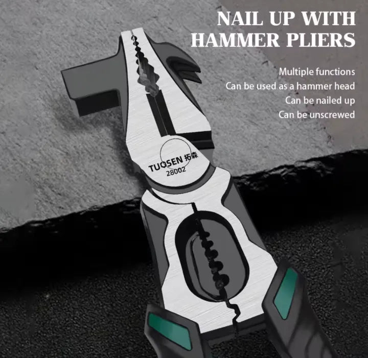 Heavy Duty Multi-Function Combination Pliers Remover with Hammer
