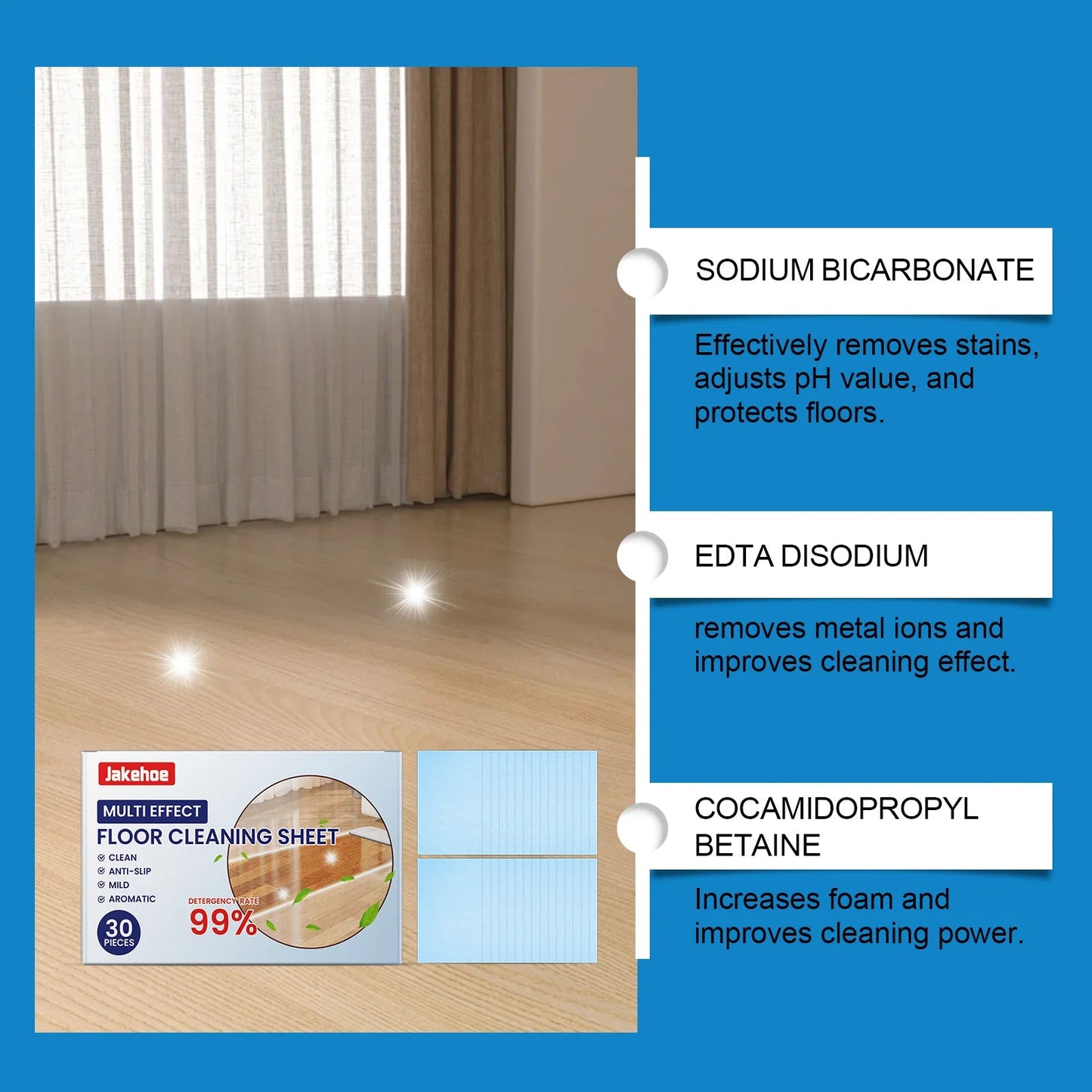 Ultra-Concentrated Floor Cleaning Sheets Regular
