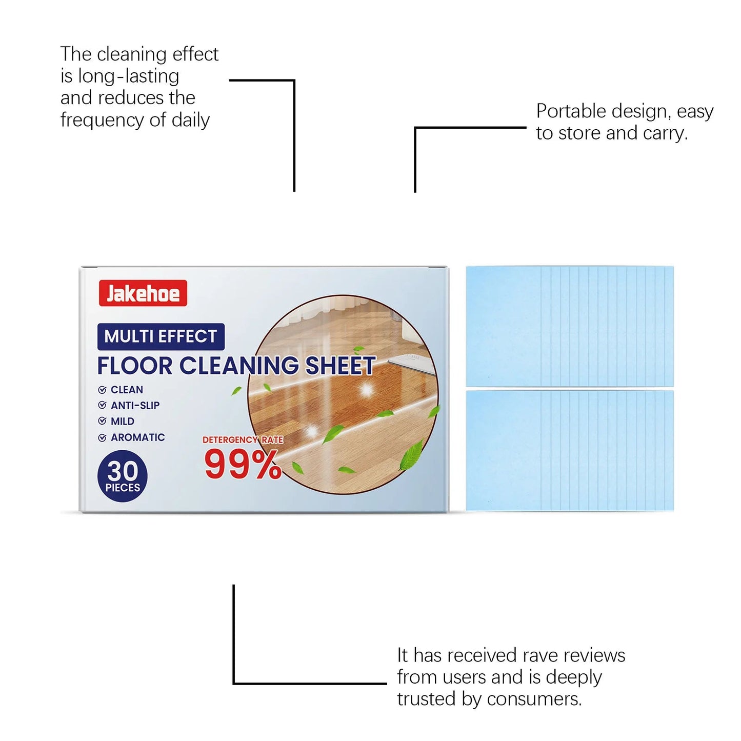 Ultra-Concentrated Floor Cleaning Sheets Regular