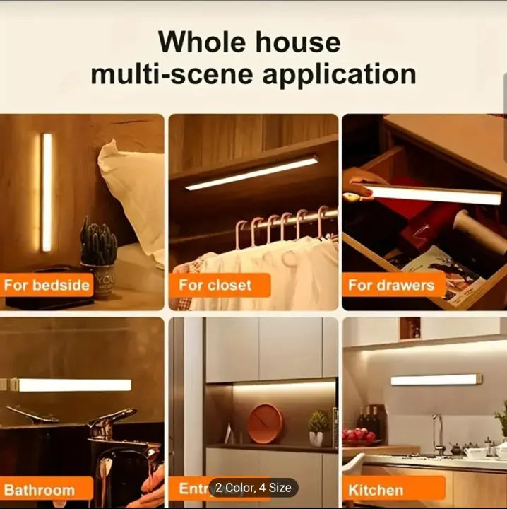 Smart Motion Sensor Cabinet Light (USB Rechargeable)