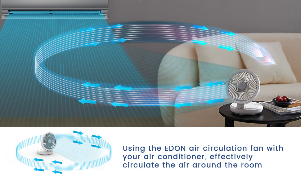 Rechargeable 3-in-1 Clip Fan | Handheld, Desktop & Wall Mounted Portable Fan with 3 Speed Modes