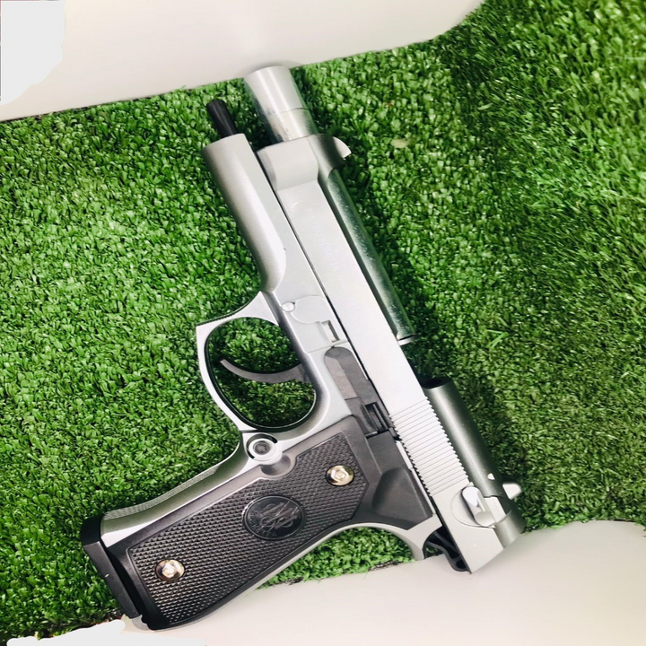 Heavy Metal Bullet Toy Gun | Real Look Pistol | M92 Beretta