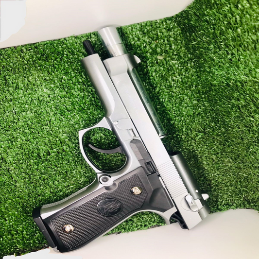 Heavy Metal Bullet Toy Gun | Real Look Pistol | M92 Beretta